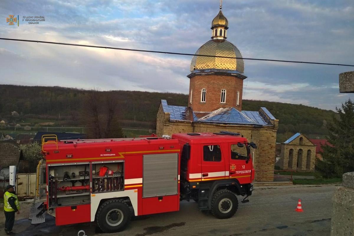 Пожежа в храмі сталася на Тернопільщині
