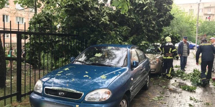 Пливли автівки та падали дерева: Тернопіль оговтується після сильної зливи
