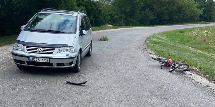 Велосипедист травмувався в аварії на Тернопільщині