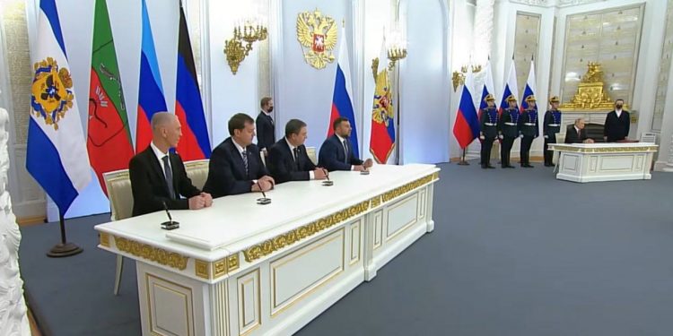 росія оголосила про анексію окупованих регіонів України