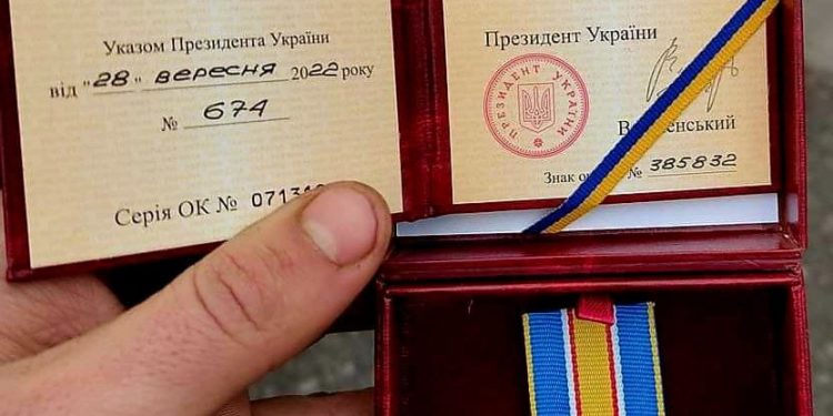 Орденом “За мужність” відзначили військового з Великих Бірок Василя Собчака