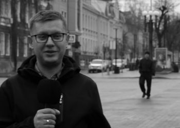 Журналістка та оператор телеканалу ІНТБ помінялися професіями з нагоди Дня телебачення, радіо та зв’язку
