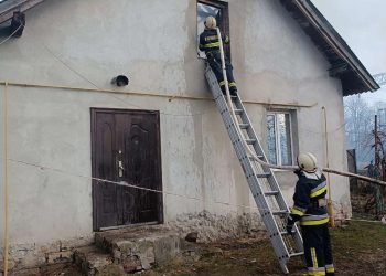 Будівля горіла в Озернянській громаді