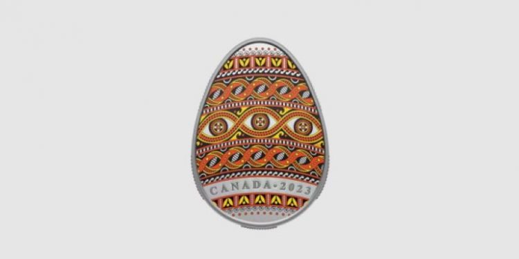 Монету у формі української писанки випустили у Канаді