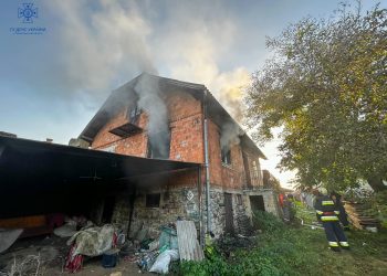 Будинок спалахнув у Бучачі
