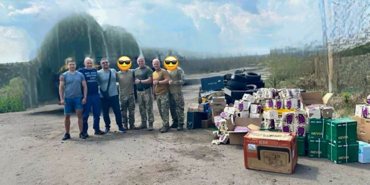 Андрій Ярема, Юрій Ханін та Ігор Гуда відвідали з допомогою українських військових