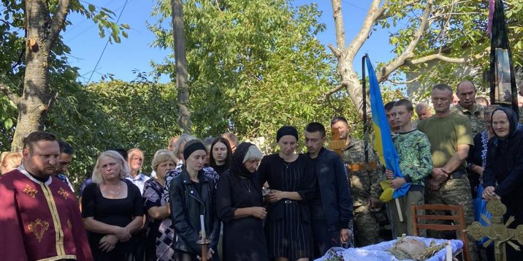 Із воїном Михайлом Бойком попрощалися у Саранчуківській громаді