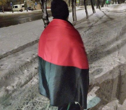 Хуліган зняв прапор УПА з флагштоку у Тернополі